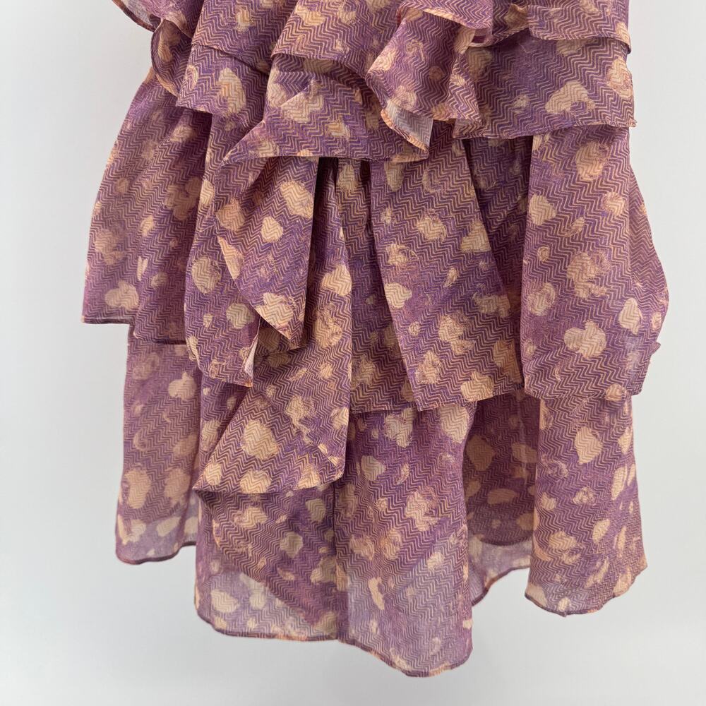 Ulla Johnson Celina Silk Cotton Blend Dress Sz 8 Ruffle Pattern Mini NWOT - Picture 5 of 9